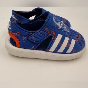 Adidas Kids Blue and Orange Sneakers